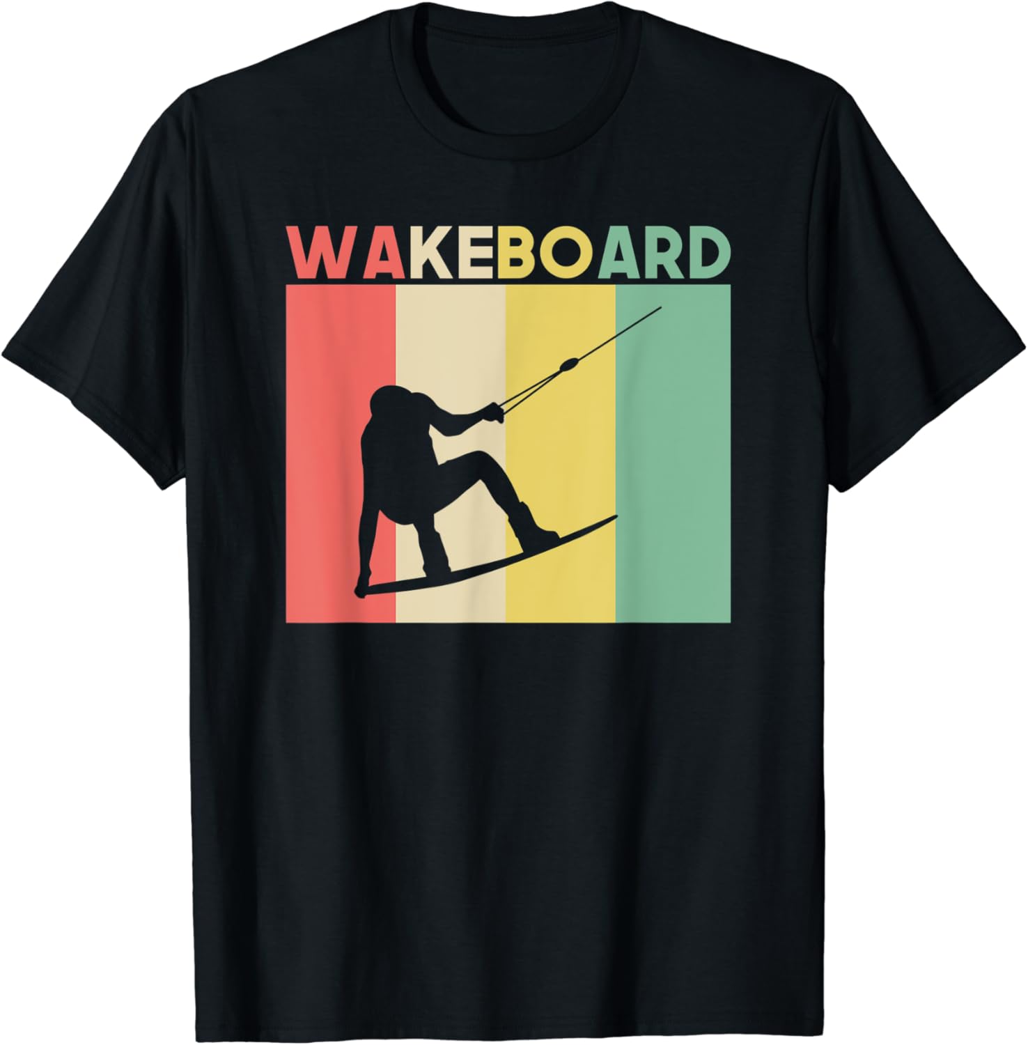 Retro Vintage Wakeboarding Wakeboard Wakeboarder Geschenk TShirt